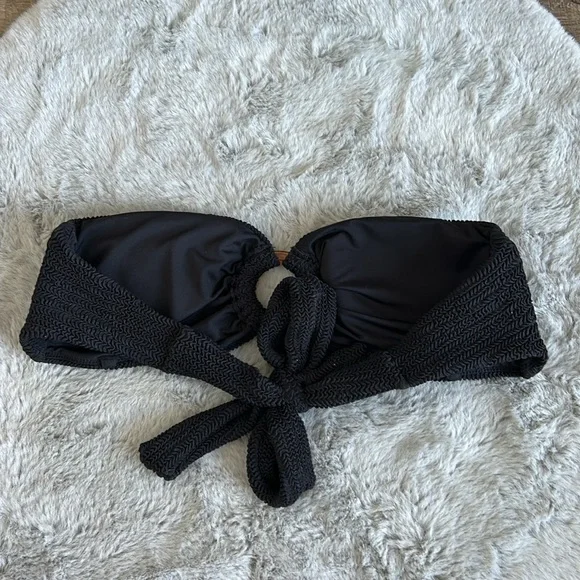 Monday Swimwear Costa Rica Bandeau Crinkle Bikini Top M - Picture 6 of 7
